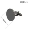 Ventas Directas de Fábrica Producto Nuevo Transfronterizo Gemelos Botones de Camisa para Hombre Gemelos Acero Inoxidable 20mm Redondos Gemelos
