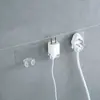 Ganchos Adhesivos Mágicos Creativos, Almacenamiento Fuerte de Enchufes Transparentes de Cocina, Suministro de Energía de Enchufe, Ganchos Adhesivos sin Rastro, No Requiere Perforación