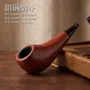 Tubería de Resina Bolsa de Tabaco Antigua Filtro de Hornillo Tubería de Madera Maciza Desmontable Portátil para Hombres Llévelo Consigo Tubería de Tabaco al por Mayor