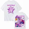 Kpop Demon Slayer Merch de Fans Mira Rumi Zoey Huntrix Camiseta Verano Camiseta Gráfica