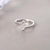 Anillo de Plata de Ley S925 con Letra Moda Elegante Lujo Accesible Diseño de Nicho Dedo Índice 2022 Nuevo Estilo Caliente de Moda
