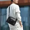 Bolso Bandolera de Hombro Único WEIXIER para Hombre, Simple, para Viajes de Negocios, Gran Capacidad, Impermeable, Maletín de Cuero de Alta Calidad
