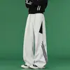 Pantalones Deportivos Nuevos de Otoño 2026 para Hombre Estilo Americano Bloques de Color Parches - Tejido Cepillado de 320g para una Sensación Premium