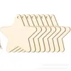 Venta caliente transfronteriza de virutas de madera en blanco DIY para el Día de San Valentín, decoración creativa navideña, colgante pintado a mano en forma de corazón.