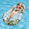 Colchoneta Flotante Inflable Gruesa de PVC Transfronteriza con Patrón Exterior Cama Flotante de Agua Cama Flotante Inflable de Agua para Adultos al Aire Libre de Verano