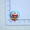 Acessórios de Joia de Resina com Cabeça de Gato Azul Cartoon Brilhante Acessórios de Cabelo para Crianças Material de Grampo de Cabelo Caixa de Armazenamento Adesivo de Geladeira Patch
