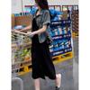 Camisa de Mezclilla Azul de Manga Corta para Mujer Verano Nuevo Estilo Retro Americano Casual Versátil Chaqueta Delgada de Mezclilla para Mujer 3378
