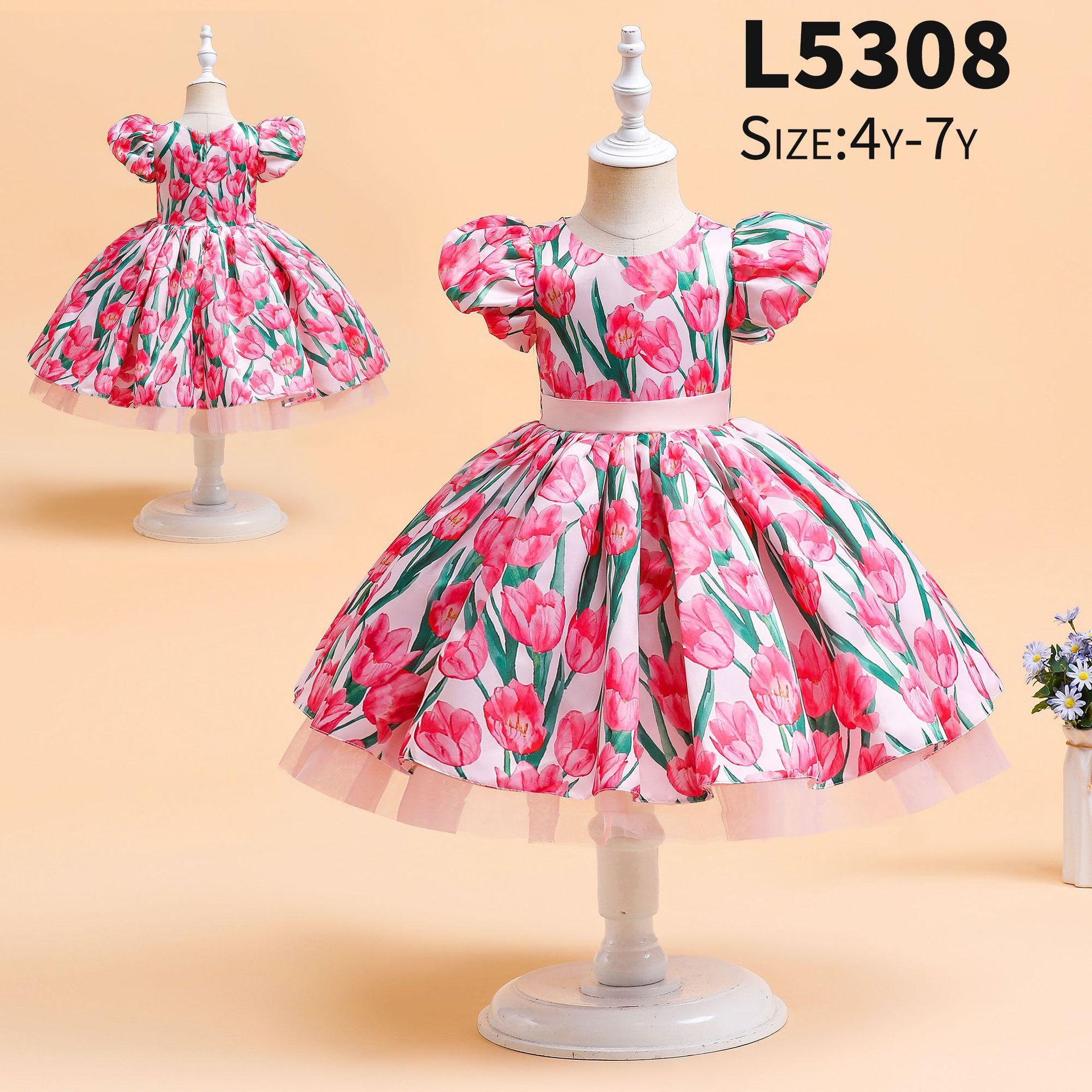 儿童数码印花连衣裙