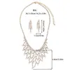 Collar Europeo y Americano de Perlas Exageradas Transfronterizo Pendientes de Borla Joyería Accesorios para Vestido de Banquete Set de Joyería de Pedrería