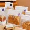 Bolsa para pan de 450 g alambre rizado autosellable bolsa para pan tostado bolsa de papel a prueba de aceite bolsa para hornear venta al por mayor comercial