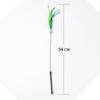 Dog's Tail Grass Cat Teaser Long Rod Bite-resistant Cat Toy Auto-alívio Brinquedo de mão para gatos Gatinho Teaser