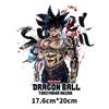 Comércio exterior roupas exclusivas impressão transferência de calor hot stamping anime japonês Dragon Ball personalidade camiseta volta adesivos decorativos DIY