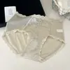 Panty de encaje estilo francés para mujer, modelo nuevo 10A, antibacteriano, cómodo, sexy, con lazo y ribete de encaje de satén