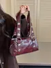 Bolso Tote de Moda con Remaches para Mujer, Bolso de Hombro Versátil Vintage de Alta Gama para el Trabajo y los Viajes Diarios