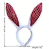 Stock Listo de Fábrica Transfronterizo Peluche Orejas de Conejo Brillantes Lentejuelas Brillantes Orejas de Conejo Diadema de Pascua Orejas de Conejo