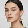 Pendientes de Flor Irregulares Exagerados con Personalidad de Moda Transfronterizos Europeos y Americanos Pendientes Femeninos Pendientes Pendientes