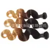 Transfronterizo caliente degradado castaño cuerpo real cabello ola grande cabello real cortina mechón de cabello peluca fabricantes al por mayor