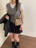 Yue Zi 2026 Outono Inicial Nova Bolsa de Balde Portátil com Design Elegante para o Trabalho Bolsa Feminina Versátil Elegante Bolsa de Ombro Transversal