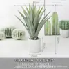 Espada de agave artificial sisal azul planta verde desierto selva tropical decoración paisaje decoración de suelo escaparate