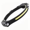 Nuevo faro de inducción de silicona transfronterizo Carga Tipo C luz roja blanca amarilla faro COB para correr al aire libre pesca