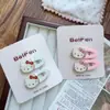 Pinza Ovalada para el Cabello de Gato Linda Estilo Crema Pinza Versátil para Chicas Dulces Pinza para Flequillo Lateral Pinza de Pato para Niños