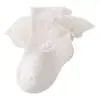Meias de Bebê 2026 Outono e Inverno Algodão Penteado Respirável Meias de Bebê para Meninas Princesa Meias de Renda Alta Elasticidade Sem Apertar as Pernas