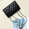 Bolso de Cadena Acolchado Nuevo 2024 Bolso Cruzado de Hombro Versátil de Moda Ins Bolso Popular Pequeño Estilo Chanel con Carcasa de Papel