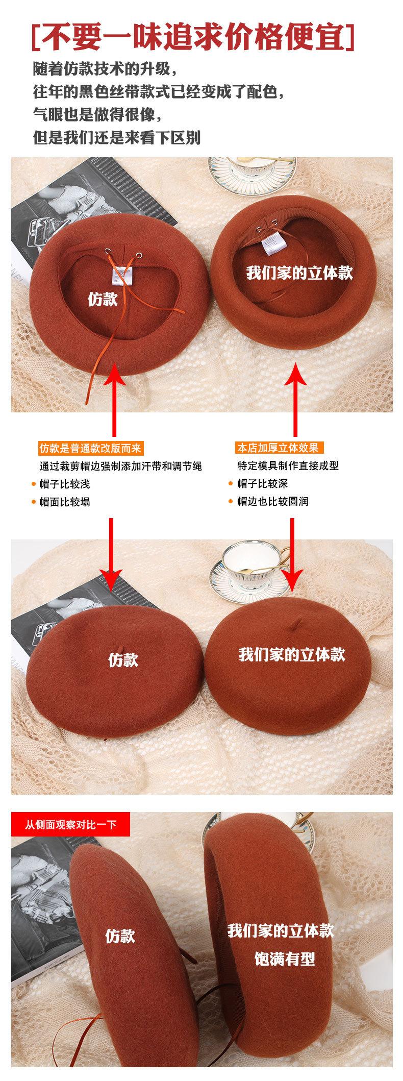蘑菇帽仿款对比图