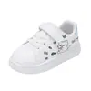 Zapatillas Casuales de Moda para Niñas con Estampado de Dibujos Animados 2026 Primavera Nuevos Zapatos Blancos de Suela Suave