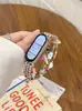 La Correa de Pulsera de Metal con Cuentas de Caramelo Arcoíris de Xiaomi Es Adecuada para las Generaciones Xiaomi Mi Band 11/10/9/8