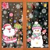 Adesivo de Natal em Aquarela Papai Noel Boneco de Neve Adesivo de Janela Flor Flor Árvore de Natal Alce Adesivo de Janela de Vidro Adesivo Eletrostático