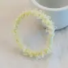 Anillo para el Cabello de Color Claro Liso Elegante para Mujer Cuerda para el Cabello con Hebilla Plana Color Crema Cuerda para el Cabello de Alta Elasticidad Color Azul Cenizo Accesorios para el Cabello DIY