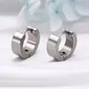 Venta caliente europea y americana pendientes de botón de oreja de moda estilo frío minimalista de cruces para hombre anillo de hueso de oreja de acero inoxidable versátil