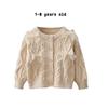 Cárdigan Suéter para Niñas 2024 Ropa Nueva de Primavera Tops para Niños Suéteres Tejidos Estilo Occidental Ropa para Niños Moda para Bebés