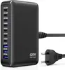 Cargador Múltiple de Nitruro de Galio de 200W Cargador de Escritorio Rápido Universal de Alta Potencia de 65W para Teléfonos Móviles, Tablets y Laptops 300W