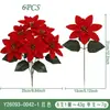 Decoração de Natal 14cm flor, sete lados veludo DIY decoração para casa e escritório, Arranjo de cena de decoração de Natal