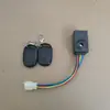 Dispositivo antifurto pequeno tipo concha em caixa, capa dura, alarme antifurto por controle remoto para carro elétrico 48-72v