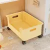 Caixa de Armazenamento Sob a Cama com Rodas, Organizador Móvel Estilo Gaveta, Solução de Armazenamento de Roupas, Caixa de Armazenamento Sob a Cama