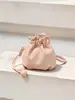 Bolsa Transversal Amarela Simples com Cordão Couro Macio Feminina 2026 Novo Estilo Coreano Nicho Moda Bolsa da Sorte Bolsa Versátil para Celular