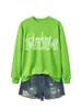 MAMÁ DE HOCKEY Tienda Independiente de Amazon Wish Sudadera de Manga Larga con Cuello Redondo para Mujer, Moda Versátil y Cómoda para Otoño e Invierno