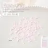 Joias para Nail Art Coração Fita Laço Flor Rasteirinhas Coração de Pêssego Cor de Pele Resina Decoração de Unha Usável 50 Peças