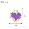 Mezcla de 30 Colgantes de Aleación Morada Forma de Gota de Aceite Corona Estrellas Corazón Nubes Accesorios para Colgantes de Pulsera DIY Venta al por Mayor