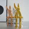 Estatueta de Coelho Sentado de Orelhas Compridas, Armário de TV, Decoração Suave de Luxo Leve, Decoração de Casa de Alto Nível, Sala de Estar, Estante de Livros, Decoração de Adega
