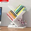 Estantería con Forma de Árbol de Pie Estante de Almacenamiento para Dormitorio Gabinete para Sala de Estar Estantería de Almacenamiento Simple Hogar Estantería Estrecha Creativa de Múltiples Niveles