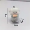 Llavero de Animales de Dibujos Animados de Resina 3D Flocado Lindo Cadena para Teléfono DIY Colgante de Joyería Hecho a Mano Venta al por Mayor