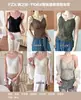 Camisola de Encaje Francés Fengzhixin 1106 para Mujer con Almohadillas Integradas, Bralette Antiexposición Sin Costuras