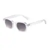 Moda europea y americana transfronteriza de nuevo estilo gafas de sol con diseño de clavo de arroz estilo europeo y americano gafas de sol de marco pequeño ovalado protección solar de alta calidad para mujer protección UV