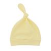 Chapéu de Bebê de Camada Única para Primavera e Outono Chapéu de Bebê com Rabo Chapéu de Nó Chapéu de Bebê Recém-nascido com Pom Pom 0-3-6 Meses