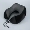 Travesseiro em U Espuma de Memória Travesseiro de Pescoço Travesseiro para Coluna Cervical Travesseiro de Pescoço Travesseiro de Pescoço em U Travesseiro de Viagem Tecido Magnético Travesseiro para Coluna Cervical Avião Memória