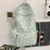 Mochila de Ombro Duplo Coreana de Alto Valor Leve Mochila para Estudante do Ensino Médio Bolsa de Viagem para Campus Jovem Mochila Estrela